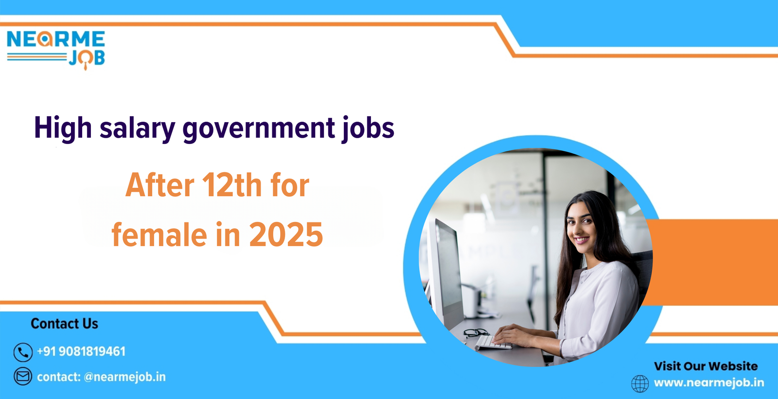 High salary government jobs after 12th for female in 2025