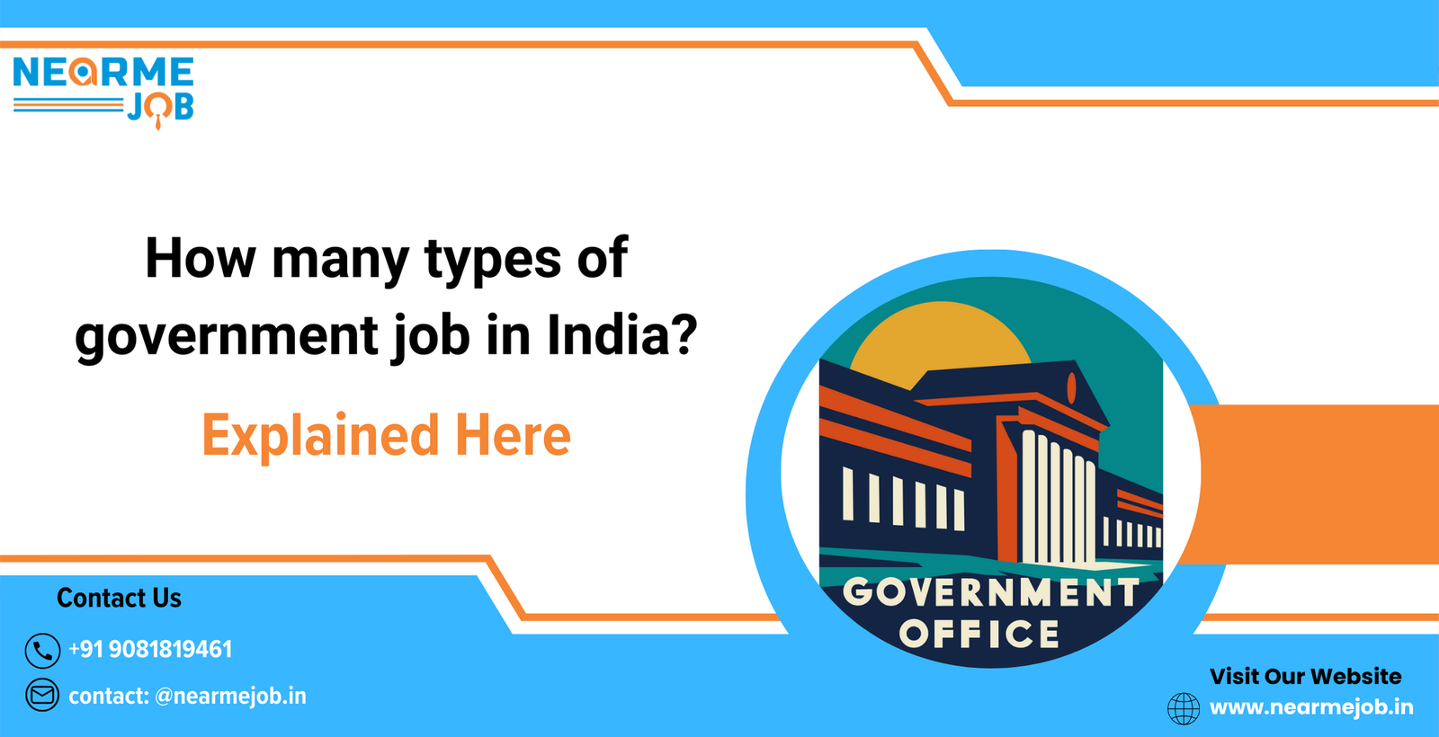 How many types of government job in India